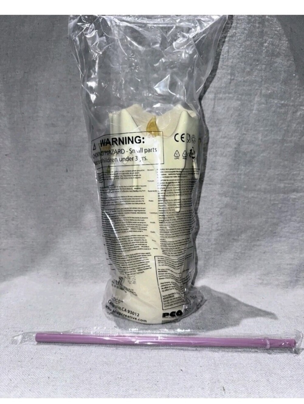 Practical Magic 2: Flicker Flame Candle Tumbler Cup with Straw Regal New Sealed